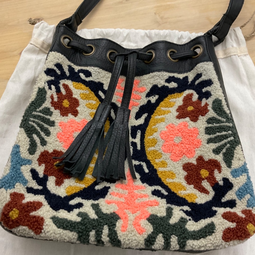 CLEOBELLA FIBER /LEATHER SHOULDER BAG/ - Picture 5 of 8